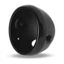 DKMOTORK 7" Gloss Black Motorcycle Headlight Shell - Vintage Waterproof Headlamp Housing Universal Fit for Chopper Cafe Racer Bobber Replacement Parts (7“)