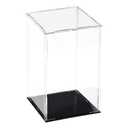 uxcell Acrylic Clear Display Case Box Dustproof Protection Showcase Cube Collectibles Show Box 3.9x3.9x7.9inch