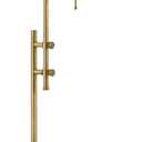 VONLUCE Rustic Desk Lamp, Adjustable Industrial Style Metal Table Lamp, 3 Color Temperatures LED Reading Lamp for Living Room Bedroom Office, Antique Gold