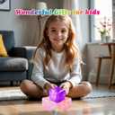 Glitter Squishy Cube Pack of 3 - Fidget Toys for Kids, Slow Rise Stress Cubes for Adults, Ice Cube Squishy Malt Sugar Stress Balls for Anxiety Relief(Blue/Coral/Purple)