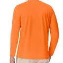 EKLENTSON Mens Athletic Shirts Lightweight Sun Protection UPF 80+ Dry Fit T-Shirts Swim Rash Guard Shirt Orange XL