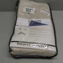 100% Blackout Shield Linen Blackout Curtains for Bedroom 96 Inches Long, Back Tab/Rod Pocket Living Room Drapes, Thermal Insulated Blackout Curtains 2 Panels Set, 50" W x 96" L, Oatmeal