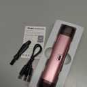 Electric Bikini Trimmer for Women: Razor & Shaver with Dual Heads for Body Pubic Hair, IPX7 Waterproof with LED Display - Rechargeable Lady Trimmer for Underarm Body Leg Face-Coral Pink