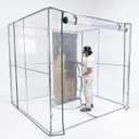 Beeveer 8.2 x 7.2 x 6.5 ft Extra Large Paint Booth with Stainless Frame