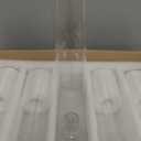 Hurricane Candle Holder Thickened Cylinder Covers 10 Pcs Taper Candle Sticks Holder Glass Tall Candlesticks Holders Centerpiece for Wedding Dining Table (Clear)