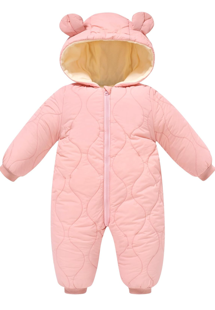 Uideazone Baby Snowsuit Newborn Winter Clothes 0-24 Months Coat Jumpsuit Infant Boys Girls Hooded Puffer Jacket