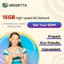 Japan eSIM 30 Days 15GB, 4G LTE High Speed Network for eSIM Compatible Unlocked Phones, High Coverage Multi-Carrier, Easy Activation, Hotspot tethering Supported, No Contract No SIM Card