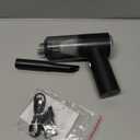 Dirty Dog Garage Portable Car Vacuum Cleaner, Cordless Handheld Mini Vacuum for Car Detailing, High-Suction Rechargeable (USB-C), with Crevice Tool & Brush, Washable HEPA-Type Filter, Compact Auto Interior Cleaner