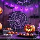 2xC7 Halloween Light Replacement Bulbs, Led Clear Purple Light Bulbs, 0.6 W C7 Bulb E12 Candelabra Base for Christmas Thanksgiving Xmas Tree Holiday Patio Outdoor String Lights Decor -12 Pack 