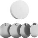 Teccle Wall Mount for Nest Temperature Sensor 2nd Gen / 1st gen 4 Pack- No Hole Needed - Stainless Steel Bracket Plate for Google Nest Temperature Sensor - Mount to Any Smooth and Dry Surface