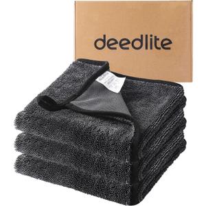 Shiny Bath Wipes Shower Cleaning Cloths, Premium Car Drying Towel | Ultra Absorbent Twisted-Loop Design| Microfiber Towel for Car, Shower Cabin, Household (15.75*23.62 INCH, 3pack)