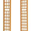 Outsunny 90in Wood Garden Arbor Arch with Trellis Wall for Climbing & Hanging Plants, Decor for Party, Weddings, Birthdays & Backyards