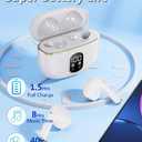 2 x Wireless Earbuds Bluetooth 5.3 Headphones, X87 Waterproof Stereo Ear Buds with Microphone, in-Ear Earphones with LED Power Display for iPhone/Andriod Cell Phone/Work/Sports, 40H Playtime