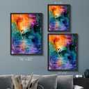 3 x Monet Style Colorful Wall Art Prints Black Swan In The Misty Lake Poster Canvas Art Wall Decor Picture For Bedroom Dorm Office Bathroom Wall Decor Aesthetic Home Artwork 8"  10" With Framed (BK07.)