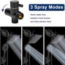 NearMoon Filtered Rain Shower Head, High Pressure 8Square, and 5 settings Handheld Shower Filter Combo with Self-adhesive Holder/1.5M Hose -1 Replaceable Filter Cartridge (Matte Black)