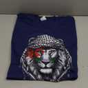 time of Palestine: Lion keffiyeh T-Shirt, Large