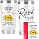 Retirement Gift for Woman  Retired 2026 A Wise Woman Once Said Stainless Steel 20Oz - Funny Retirement Gifts for Coworker Leaving - Farewell Gifts for Coworkers, Mom, Teacher, Nurse, Boss