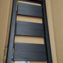 WOA WOA 4 Step Ladder, Ladders for Home, Anti-Slip Aluminum Pedals, Step Stool Foldable, Lightweight to Move, Ease of Storage, Reach 9ft for Closet Kitchen Library, Hold 300lbs - Black