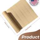 24" x 119" Extra Long Natural Rattan Webbing Roll, Cane Fabric by The Yard for Large DIY Projects, Furniture Repair, Chair Seats, Cabinet Doors & Home Decor