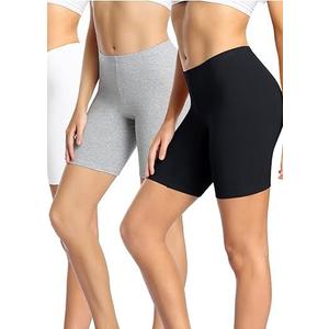 wirarpa Women's Cotton Boy Shorts Underwear Anti Chafing Soft Biker Short Plus Boy Shorts Panties 2 Pack (Large)