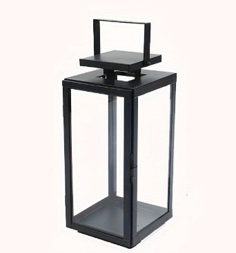 HD Designs  Stainless Decorative Candle Lantern Hanging Decor Hurricane Lantern Candle Holder for Festival Ceremony Home Decor, Both Indoor & Outdoor Use, Black 