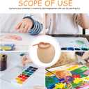 ABOOFAN Unfinished Wooden Apples 5pcs Wooden Crafts DIY Unpainted Fruit Shape Art Crafts for Color Painting Mini Peg Dolls