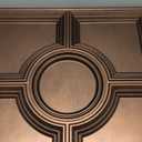 STICKGOO PVC Ceiling Tiles, Antique Copper Decorative Drop Ceiling Tiles 24 x 24in, 12-Pack Panels Cover 48 Sq. Ft