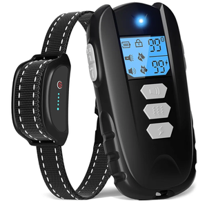 Dog Shock Collar with Remote Control – Shock Collar for Dogs 10–120 lbs, 2000FT Long Range IPX7 Waterproof Rechargeable Dog Training Collar with 4 Safe Modes Beep Vibration Shock & Flashlight Blk