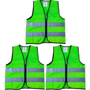 SIFE Kids Safety Vest for Children 3-12Y,w/3M Compatible Tech,6 Colors - Mesh & Knit (Green, XS)