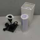 Small Table Lamp for Bedroom - Bedside Lamps for Nightstand, Minimalist Night Stand Light Lamp with Square Fabric Shade, Desk Reading Lamp for Kids Room Living Room Office Dorm (12.8in, Cream & Black)