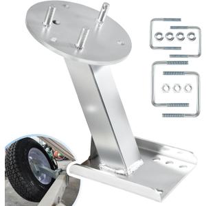 3001.0064 Heavy-Duty High-Mount Spare Tire Carrier Fit for 5 & 6-Hole Tires Up to 16 and 3" and 4" Trailer Frames