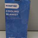 HOMFINE Cooling Blankets for Hot Sleepers - Summer Blanket Thin Lightweight Breathable Soft Double Side Enhanced Cooling for Bed Couch Sofa, Keep Cool for Night Sweats (Grey, 60 x 80 inches)