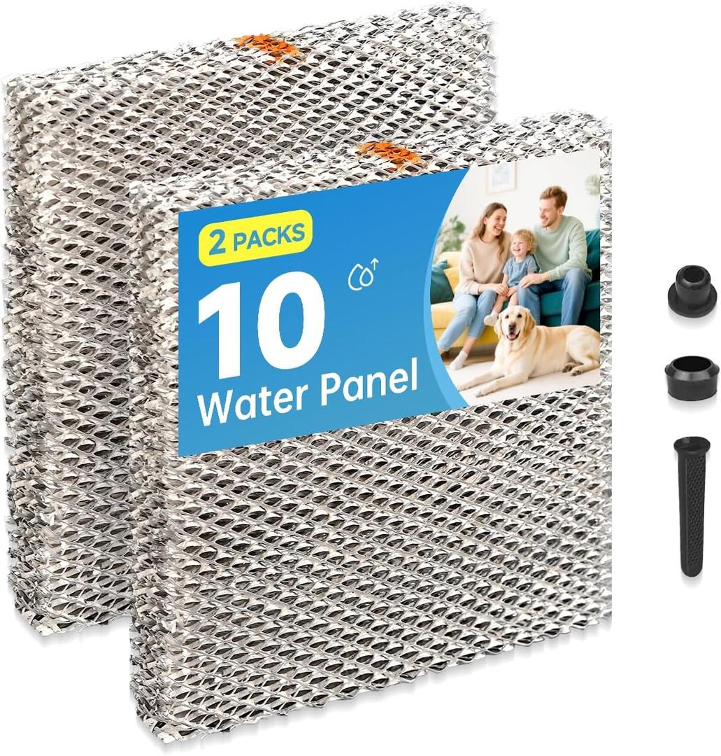 10 Humidifiers Filter Water Panel Compatible with AprilAire Whole-House Humidifier Models 500 500A 500M 550 580 110 220 Aluminum Mesh Humidifier Pad 2 Packs