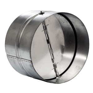 Vent Systems 12" Inch Backdraft Damper – Galvanized Steel Inline Duct Shutter with Heavy-Duty Spring-Loaded Flap and Rubber Seal – One-Way Airflow Blocker for Heating, Cooling and Exhaust Systems