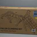 BlueWood 2024 8-in-1 Pikler Triangle Climbing Set Toddler Toys Indoor Baby Jungle Gym Climber Playground for Kids - Rainbow