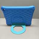 Fire HD 10 Tablet Case for Kids (2021/2023 Release, 11th/13th Generation), Oqddqo Amazon Kindle 10 Plus Case, Specially Strengthened Four-Corner Double-Layer Shock with Bracket(Blue)