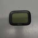 Geevon Small Digital Atomic Alarm Clock for Bedroom, Portable Battery Operated Travel Desk Clock for Heavy Sleepers, with 10s Backlight, Temperature, 3 Inch Display, Black