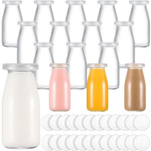 Zubebe 12 Pack 3 oz Mini Glass Jars with 24 Lids - Versatile Small Jars for Wedding Favors, Crafts, Spices, DIY Candles, and Travel Toiletries