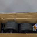 EchoSmile Collapsible Wagon Cart for Camping & Beach - Heavy Duty 400lbs Capacity All-Terrain Cart with Wide Wheels, Portable Folding Utility Wagon for Grocery, Garden, Sports,Blue&Orange