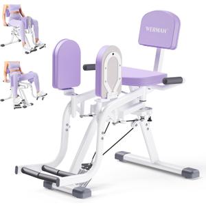 Hip Abduction Machine, Inner and Outer Thigh for Home Gym, Abductor Adductor Machine for Women, Compact Glute Workout Machine for Strength Training