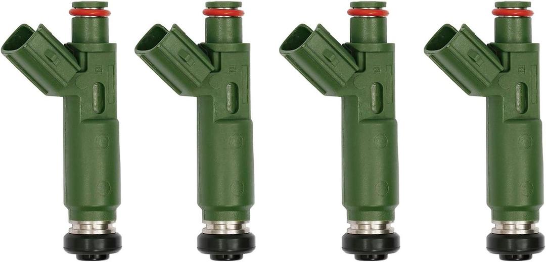 Fuel Injector 12 Holes 4Pcs | 1.8L L4 Gas DOHC | for 2000-2005 Toyota Celica MR2 Spyder 2000-2004 Corolla 03-06 Matrix, 00-02 Chevy Prizm, 03-06 Pontiac Vibe | Replace# 23250-0D040, 23250-22040