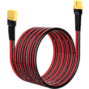 10AWG 10FT XT60 Extension Cable XT60H Male to Female Charging Cable for Solar Panels Portable Power Stations