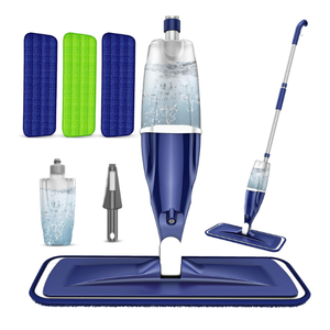 Microfiber Spray Mop for Floors Cleaning: Wet Dry Hardwood Floor Mops with 3 Washable Reusable Pads for Swiffer Powermop  Flat Mop with Sprayer for Tile Wood Laminate Vinyl Marble