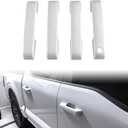 GearUp Door Handle Cover for Ford F150 Crew Cab 4 Door 2021-2025 ABS White Painted Tailgate Handle Cover (Not Replacement)