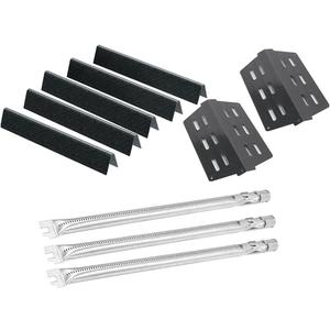 SafBbcue Genesis E300 Replacement Parts 7621 Flavorizer Bars 7622 Heat Deflector Grill Burner Tubes for Weber Genesis 300 Series Grill Parts E310 S-310 E-320 S-320 E-330 S-330