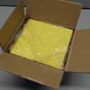 CypherX Wood Tissue Box Cover, Tissue Box Cover Square, Building Blocks Tissue Box Holder with Slide-Out Bottom, Cute Home Decor for Bathroom Living Room Office Kitchen (Yellow, Small)