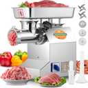 Newhai 1.5HP Commercial Meat Grinder #22 Heavy Duty Meat Grinding Machine 1100W Meat Mincer with 3/6/8mm Grinding Plates 110V US for Beef Pork Chicken Soft Bone