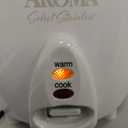 Aroma Housewares 6-Cup (Cooked yield ) / 1.2Qt. Select Stainless Pot-Style Rice Cooker, & Food Steamer, One-Touch Operation, White