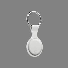 Smart Bluetooth Tracker Anti-Lost Anti-Theft Alarm Device for Keys Wallet Bags – No SIM Item Finder with App Control, Separation Alert, One-Click Search Android & iOS Compatible (White)