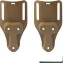 Mid Ride Holster Universal Belt Loop Adapter with 2" Belt Slot, Tan, 2pcs